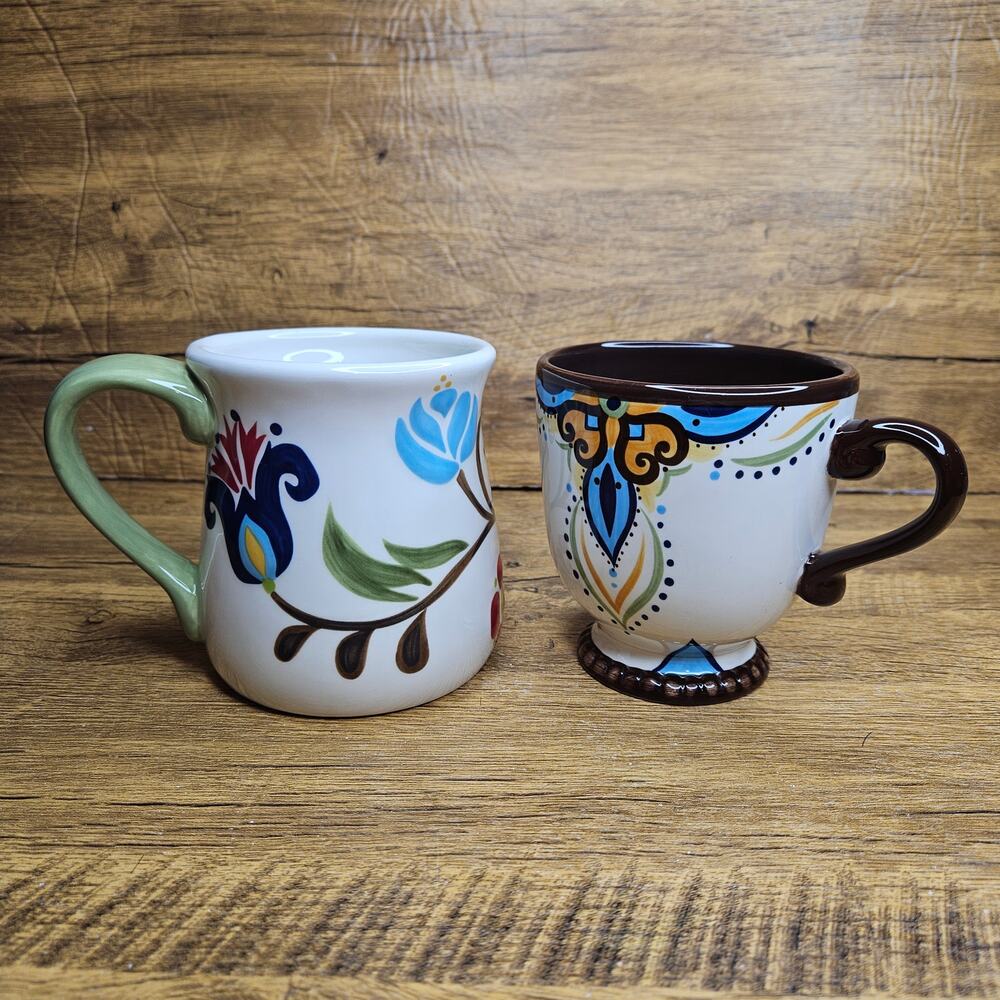 Vida Eva Mendes for Espana Jardine Amalfi 2 Tea Coffee Mugs